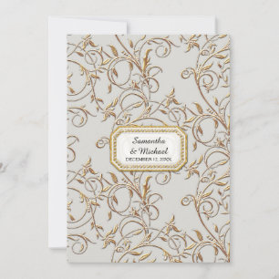 Glam Old Hollywood Regency Black Tie Lavender Invitation