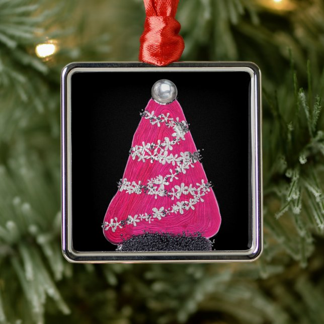 Glam Pink Christmas tree Metal Tree Decoration (Tree)