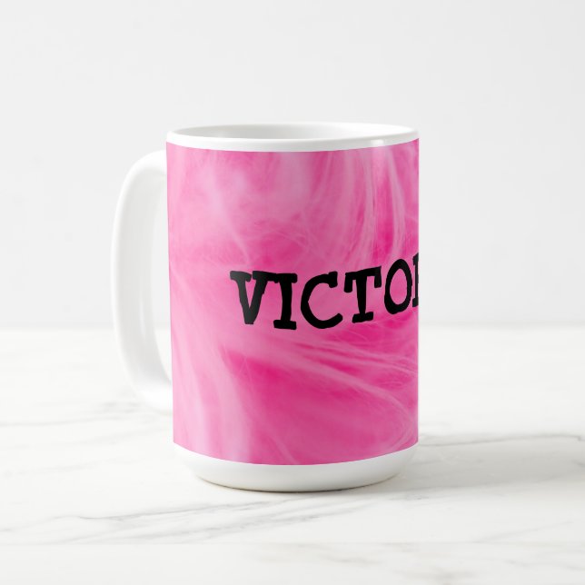 Glam Pink Girly Design  Coffee Mug (Front Left)