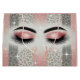 Glam Pink Glitter Eyelashes Monogram 