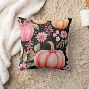 Glam Pink Pumpkin  Cushion