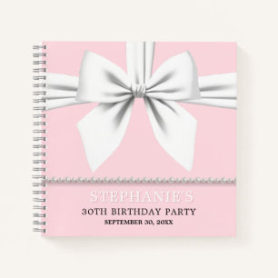 Glam Pink Tiffany Theme Birthday Guest Book