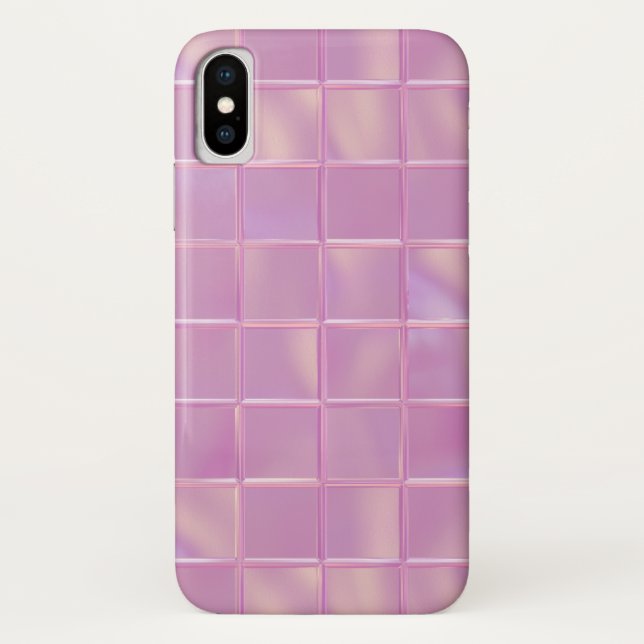 Glam Pink Tiles Phone Case (Back)