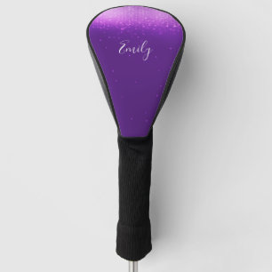 Glam Purple Personalised Golf Head Cover