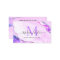 Glam Purple Violet Glitter Marble Agate Monogram