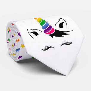 Glam Rainbow Unicorn Tie
