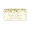 Glam Return Address Labels | Chic Faux Gold Foil