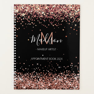 Glam Rose Gold Appointment Book   Planner