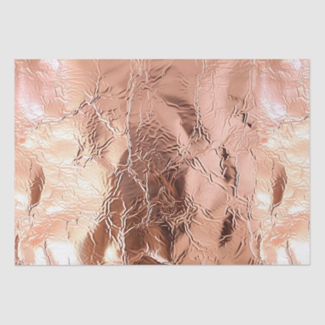 Glam Rose Gold Foil Tissue Paper (Front)