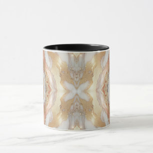 Glam Rose Gold Luxurious Trendy Marble Butterfly Mug