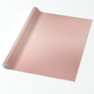 Glam Rose Gold Metallic Look Elegant Golden Modern Wrapping Paper