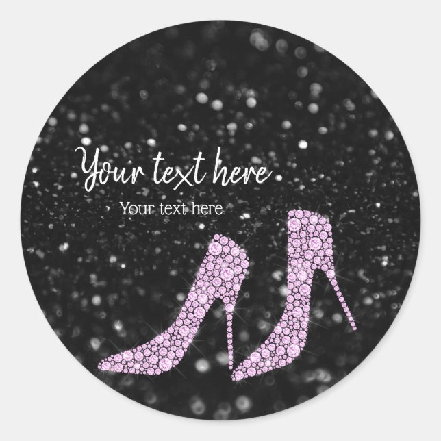 Glam Shoes High Heels for all occasions Classic Round Sticker (Front)