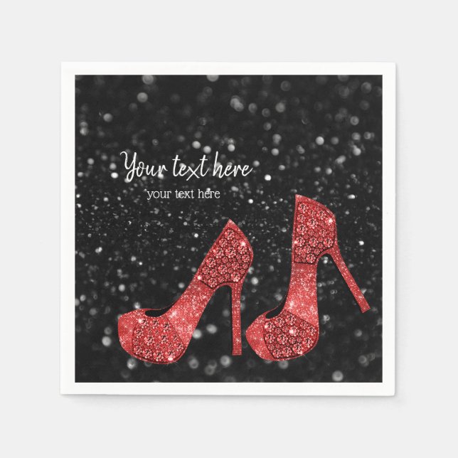 Glam Shoes High Heels for all occasions Napkin (Front)