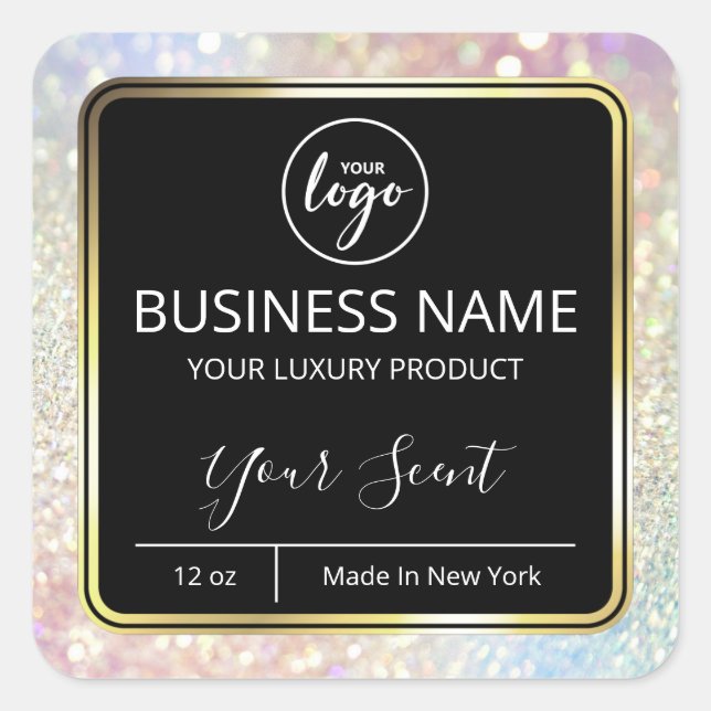 Glam Sparkly Body Butter Labels (Front)