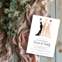 Glam Three Elegant Women Galentine's Day Party