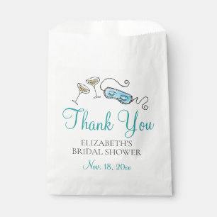 Glam Tiara Cocktail Bridal Shower Cute Retro 1960s Favour Bags