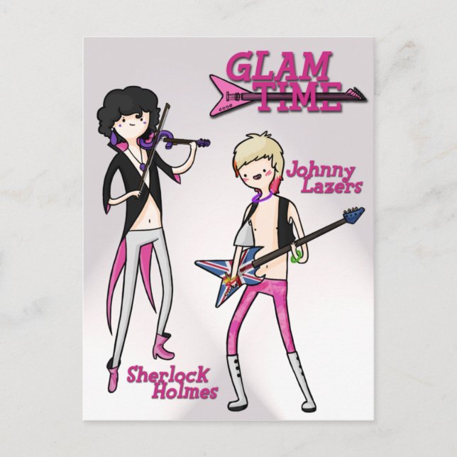 Glam Time post card (Front)