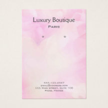 Glam watercolor pink Jewelry Earring Display