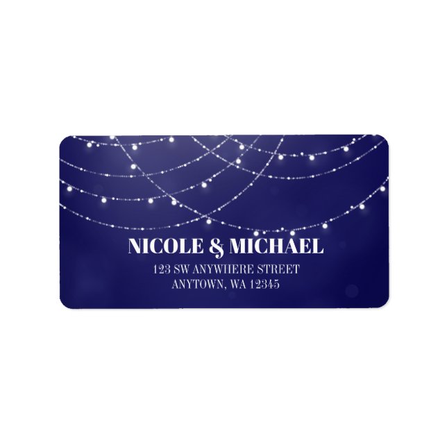 Glam White Fairy Lights Blue Label (Front)