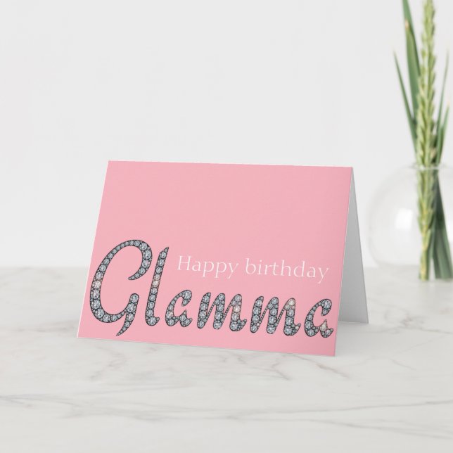 Glamma bling greeting card (Front)
