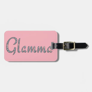 Glamma bling luggage tag