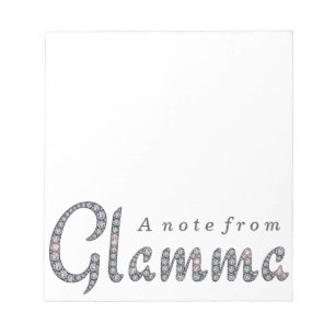 Glamma bling note pad