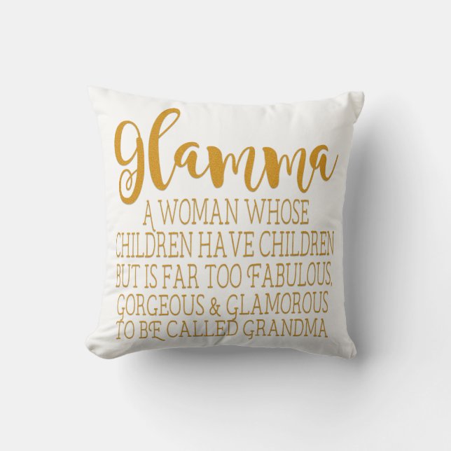 Glamma - Fabulous Grandma Cushion (Front)