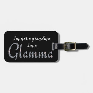 Glamma faux-bling luggage tag