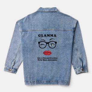 Glamma Like A Normal Grandma Only More Awesome Gla Denim Jacket
