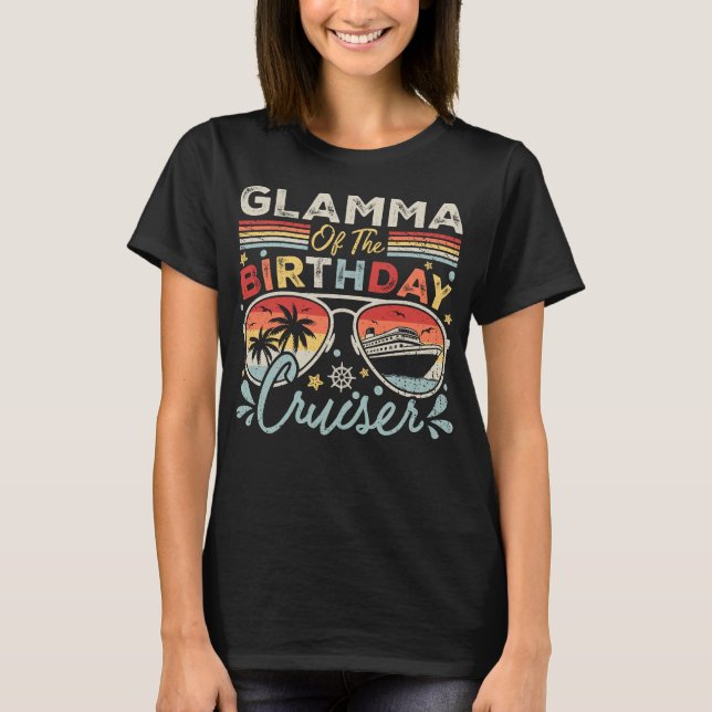 Glamma of the Birthday Cruiser Vacation Women T-Shirt (Front)