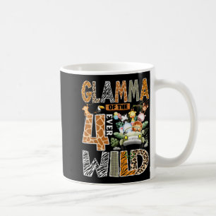 Glamma Of The Four Wild Safari 4th Birthday Boy Coffee Mug