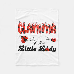 Glamma of The Little Lady Birthday Girl Ladybug Fleece Blanket