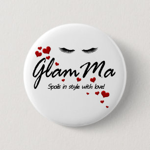 GlamMa Spoils 6 Cm Round Badge