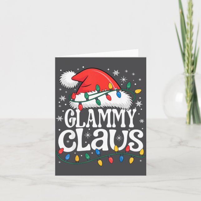 Glammy Claus Funny Xmas Christmas Grandma Holiday  Card (Front)