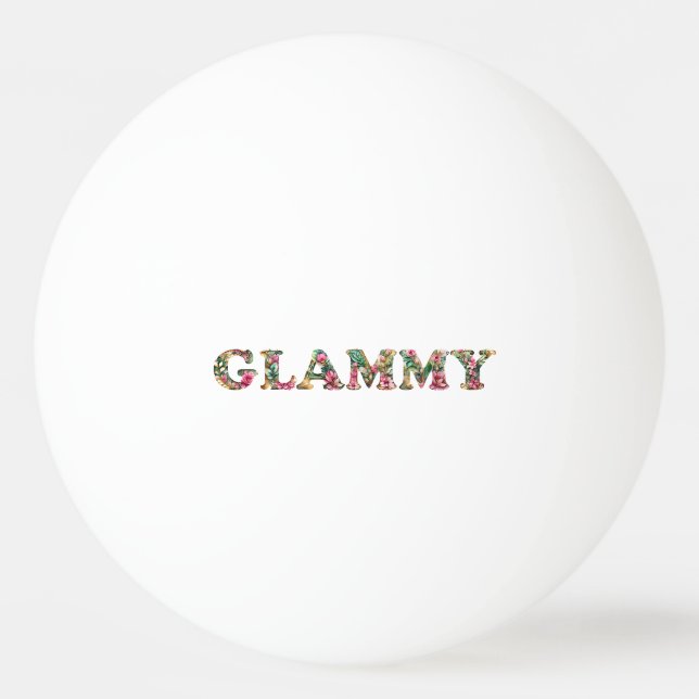 Glammy Floral Grandma Cute Mothers Day Ping Pong Ball (Front)