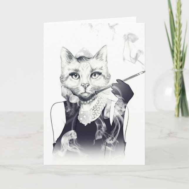 Glamor Cat Card (Front)
