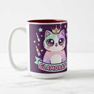 Glamoratti Cat Two-Tone Coffee Mug