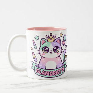 Glamoratti Cat Two-Tone Coffee Mug