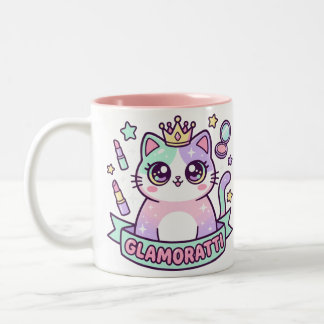 Glamoratti Cat Two-Tone Coffee Mug