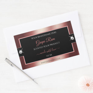 Glamorous Black Wine Red Brilliants Product Label