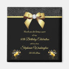 Glamorous Elegance Birthday Thank You Favor