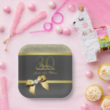 Glamorous Gold & Black Birthday Party