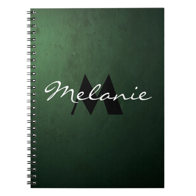 Glamorous Monogram Notebook for Her (Front)