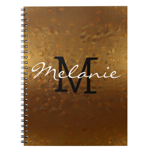 Glamorous Monogram Notebook for Her (Front)