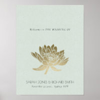 GLAMOROUS PALE BLUE SILVER LOTUS FLORAL WEDDING