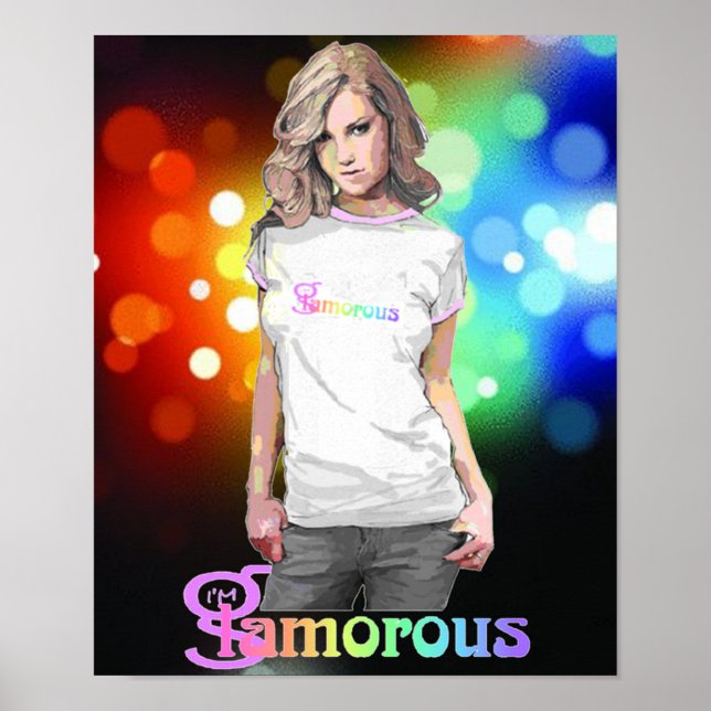 Glamorous - Poster (black) (Front)
