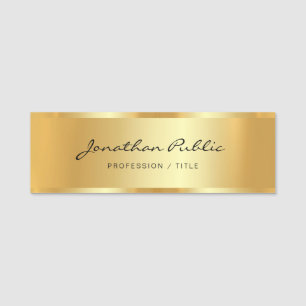 Glamorous Professional Elegant Script Template Name Tag