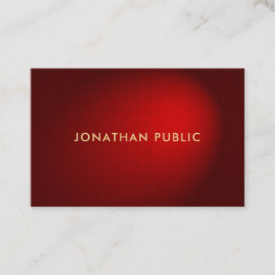 Glamorous Red Damask Elegant Professional Premium Business Card