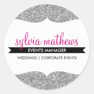 GLAMOROUS SEAL stylish glitter sparkle silver pink