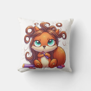 Glamorous Squirrel Hair Day Cushion